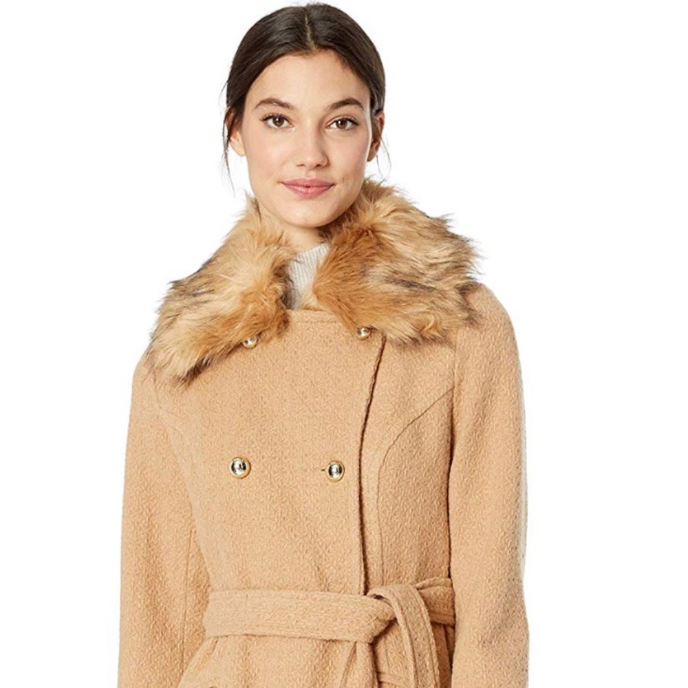 Jessica Simpson L Camel Long Coat 🧥